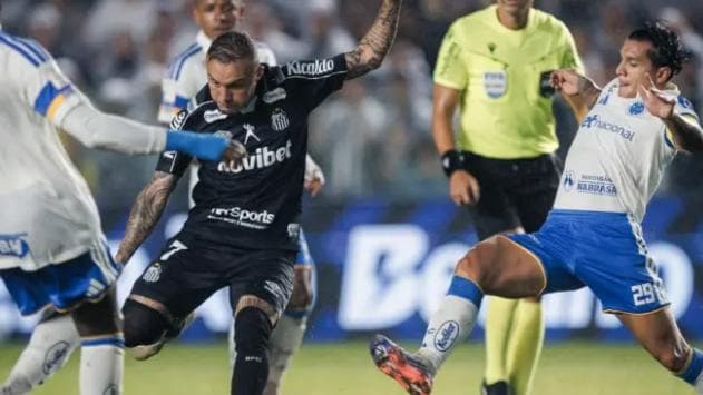Cruzeiro é dominado pelo Santos, perde na Vila Belmiro e desperdiça chance de entrar no G4